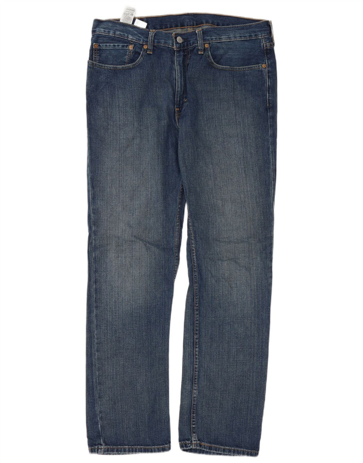 Levi's Mens 514 Straight Jeans W34 L32 Blue Cotton