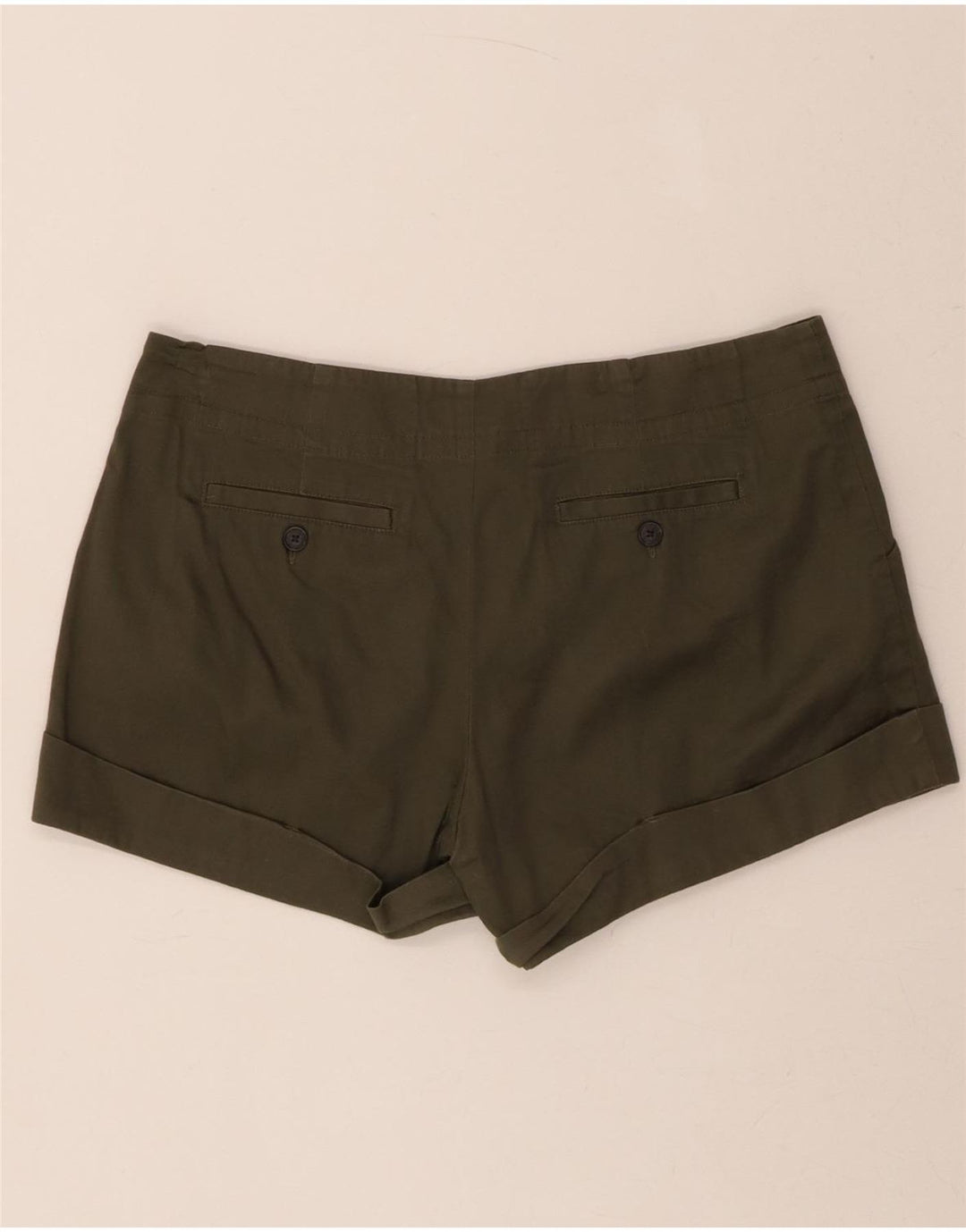 MOSSIMO Womens Stretch Pegged Casual Shorts US 12 Large W34 Khaki Cotton Vintage Mossimo and Second-Hand Mossimo from Messina Hembry 