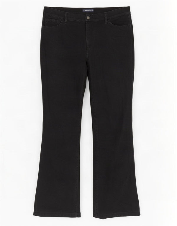 Cerruti 1881 Womens Bootcut Jeans W32 L29 Navy Blue Cotton