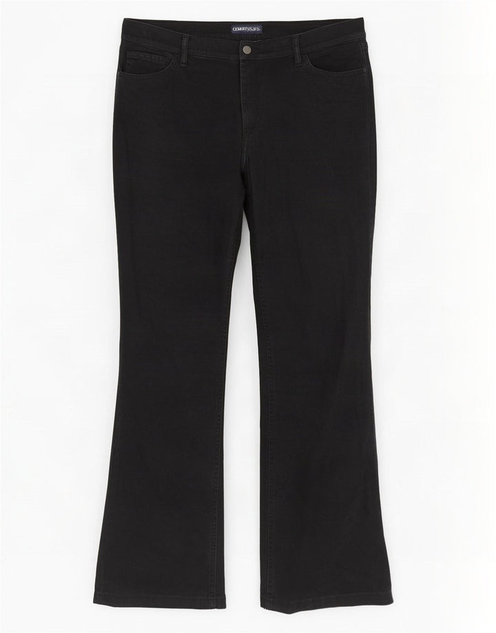 Cerruti 1881 Womens Bootcut Jeans W32 L29 Navy Blue Cotton