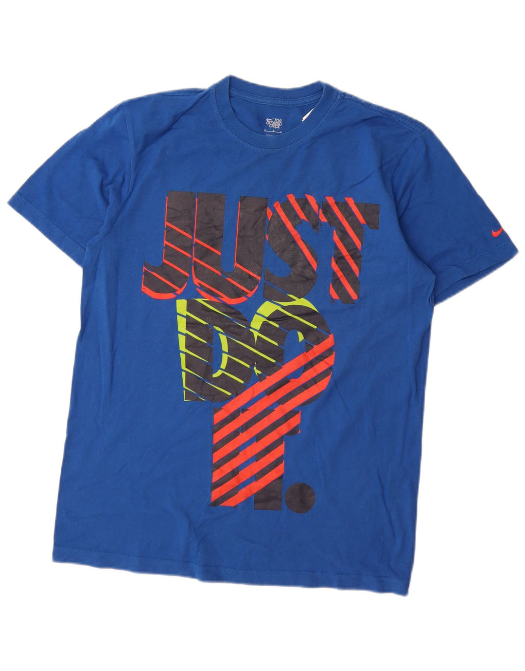 Nike Mens Graphic T-Shirt Top Medium Blue Cotton