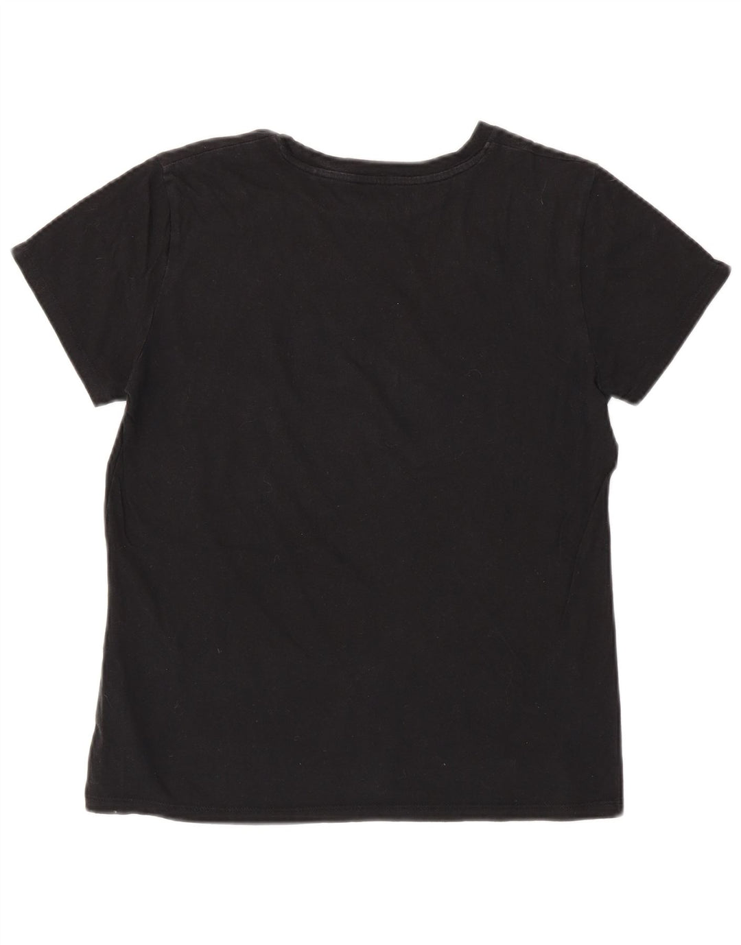 LEVI'S Womens Graphic T-Shirt Top UK 14 Medium Black Cotton