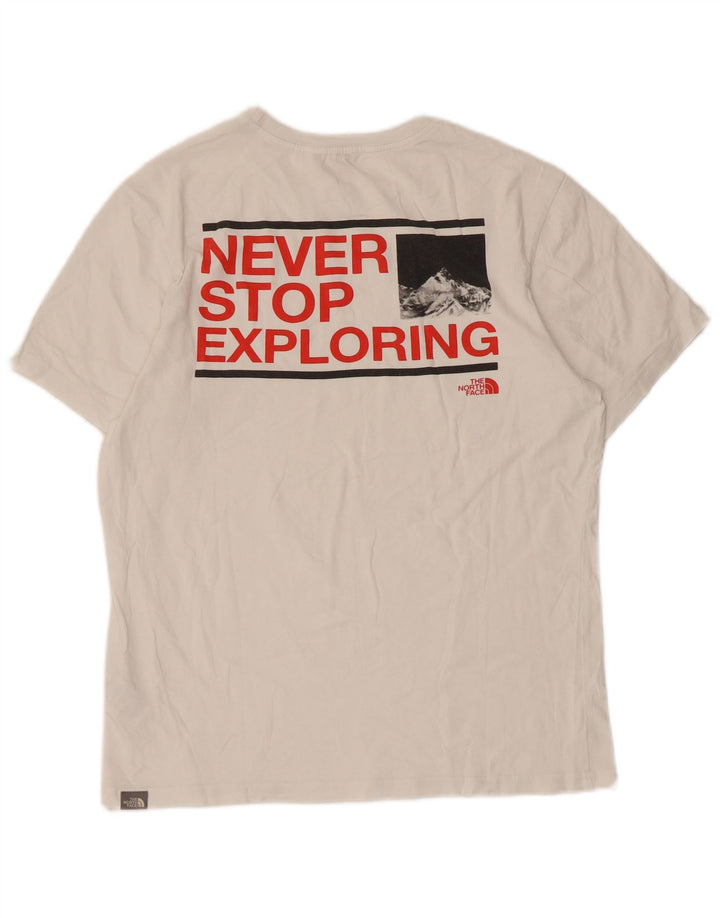 The North Face Mens Graphic T-Shirt Top Small White Cotton
