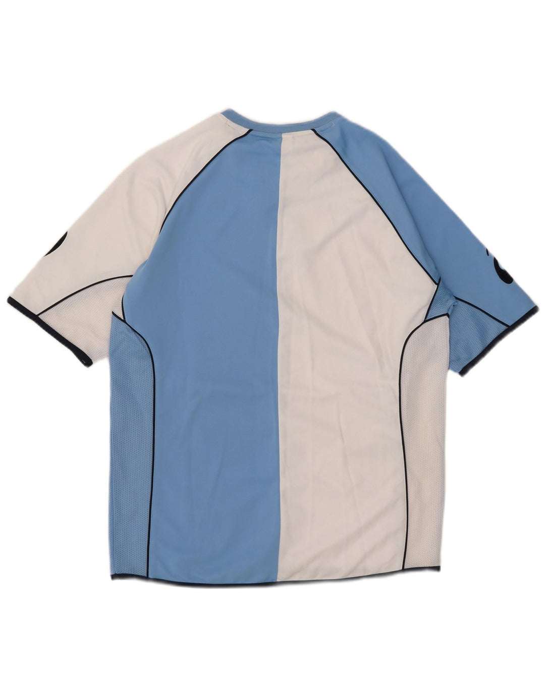 Asics Mens Graphic T-Shirt Top Medium Blue Colourblock Polyester
