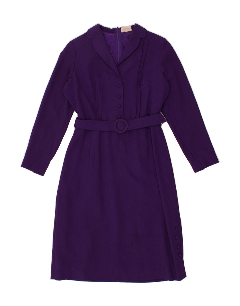 YOUR SIXTH SENSE Womens Long Sleeve Basic Dress IT 42 Medium Purple Vintage Your Sixth Sense and Second-Hand Your Sixth Sense from Messina Hembry 