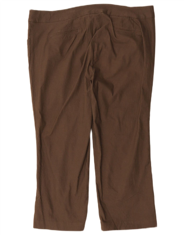 Phase Eight Womens Capri Trousers W28 L23 Brown Polyester