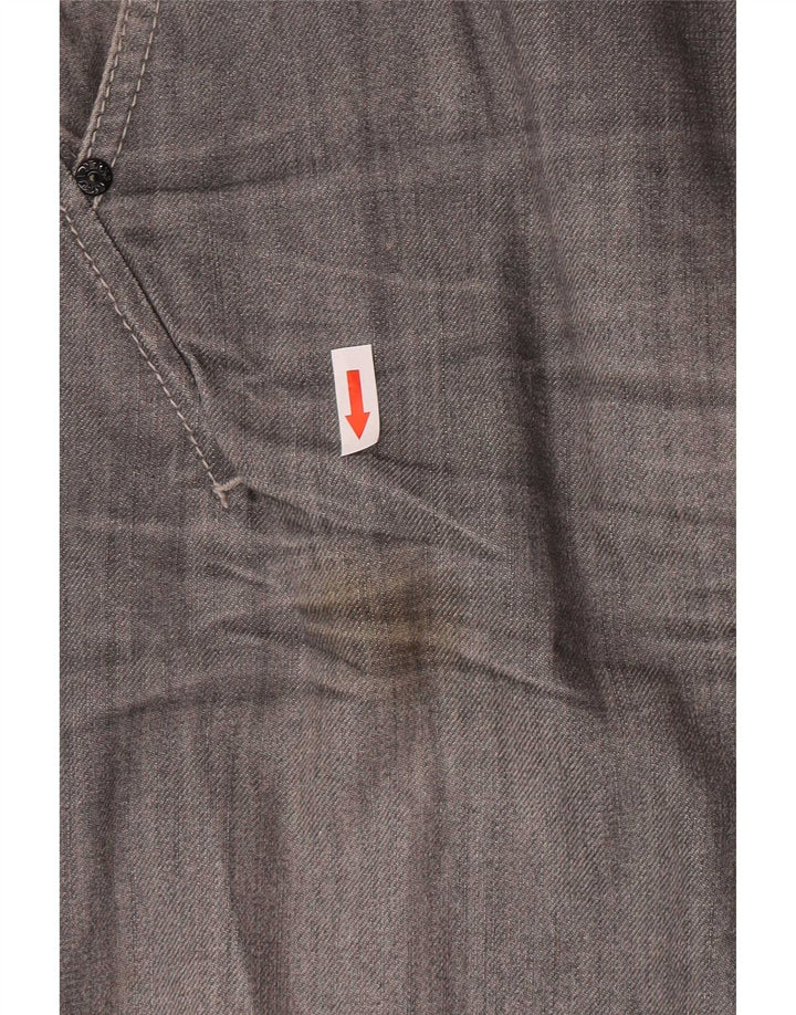 Rifle Mens Straight Jeans W34 L33 Grey Cotton