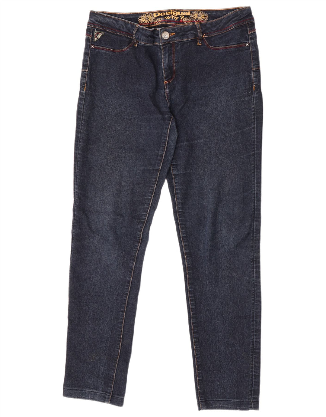 Desigual Womens Skinny Jeans W34 L29 Blue