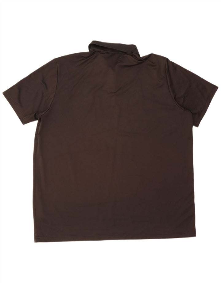 ADIDAS Mens Polo Shirt 2XL Black Polyester