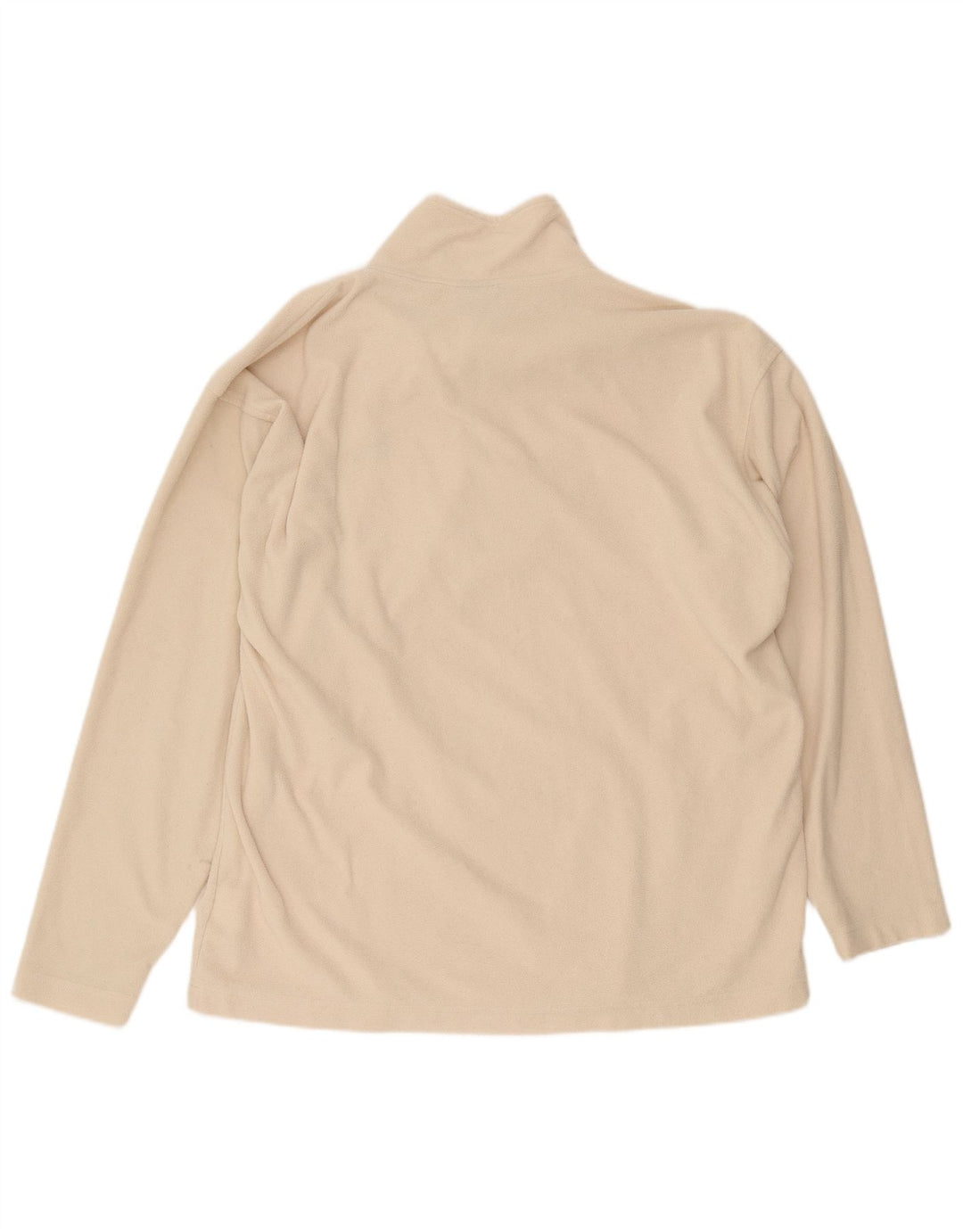 Kappa Mens Zip Neck Fleece Jumper 2XL Beige Polyester