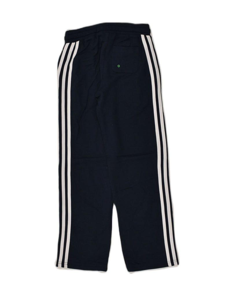 ADIDAS Boys Tracksuit Trousers 9-10 Years Navy Blue Cotton | Vintage Adidas | Thrift | Second-Hand Adidas | Used Clothing | Messina Hembry 