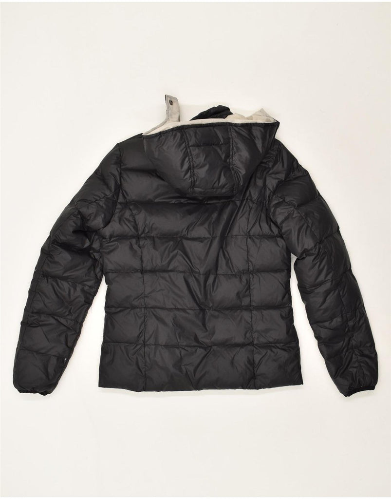 BEST COMPANY Womens Hooded Padded Jacket UK 10 Small Grey Nylon | Vintage Best Company | Thrift | Second-Hand Best Company | Used Clothing | Messina Hembry 