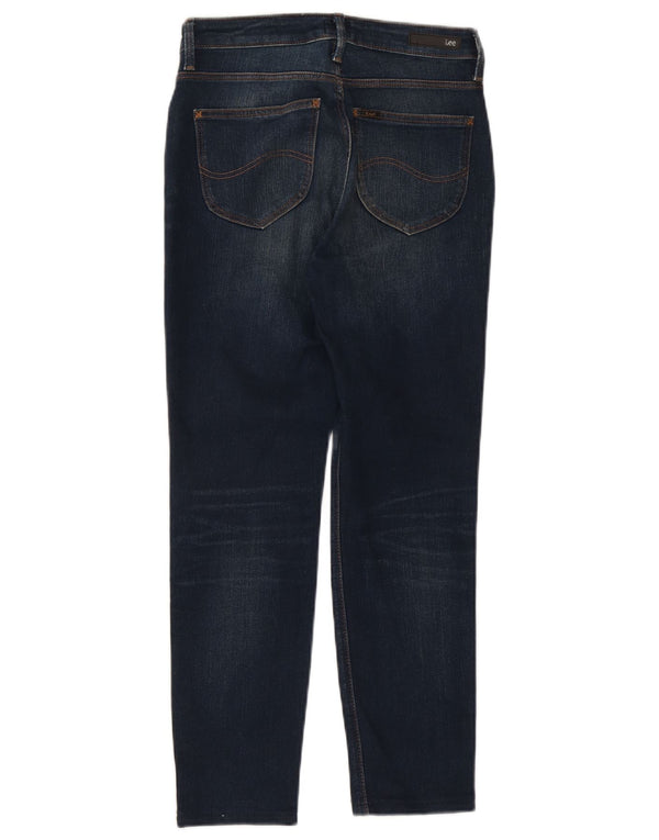 Lee Womens Scarlett High Skinny Jeans W29 L26 Navy Blue Cotton