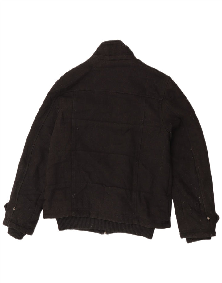 French Connection Mens Duffle Jacket UK 38 Medium Black Wool