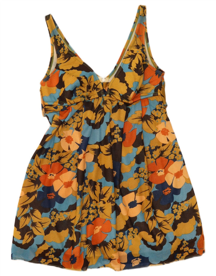 Vintage Womens Sundress UK 10 Small Multicoloured Floral
