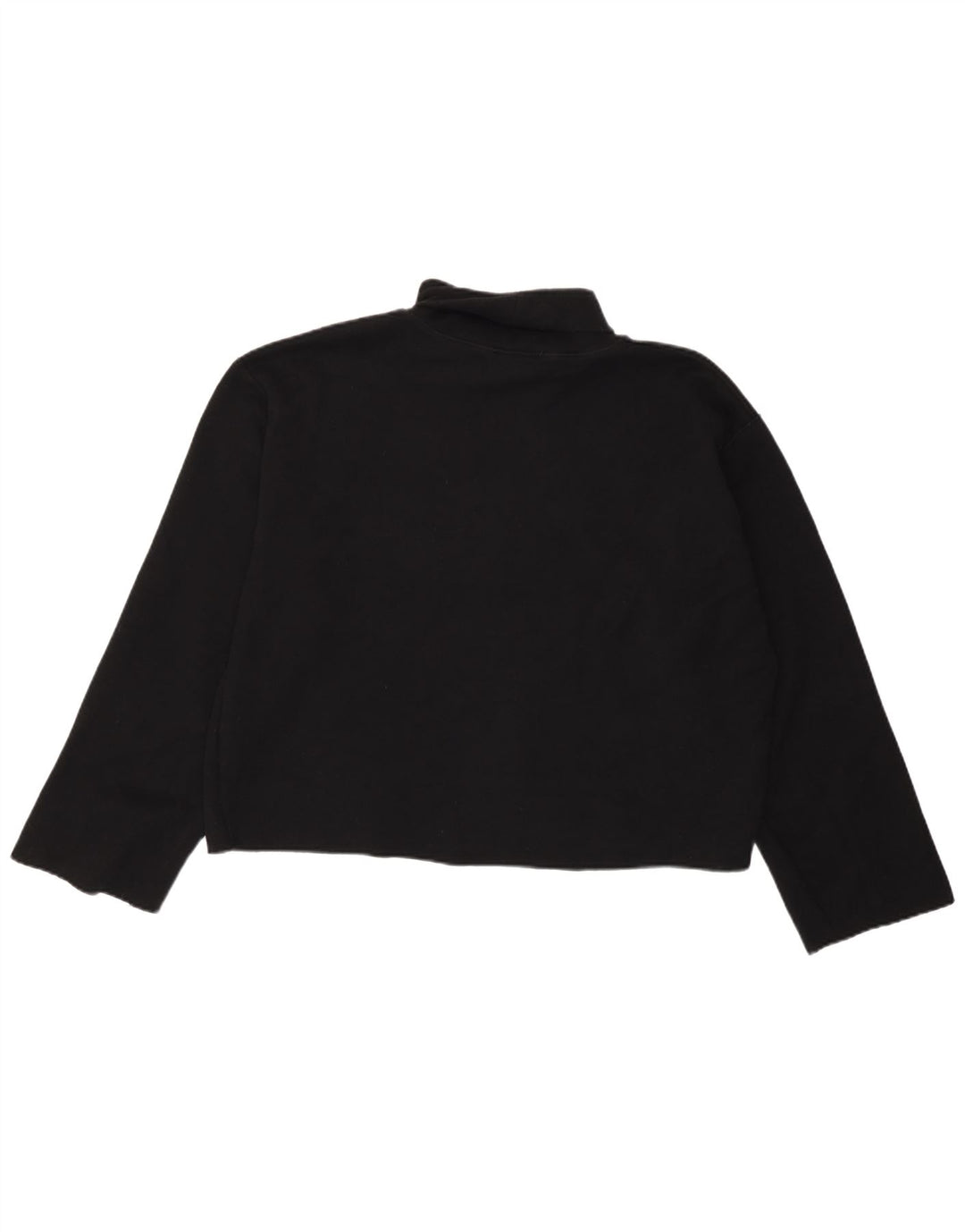 Zara Womens Top Long Sleeve UK 18 XL Black Cotton