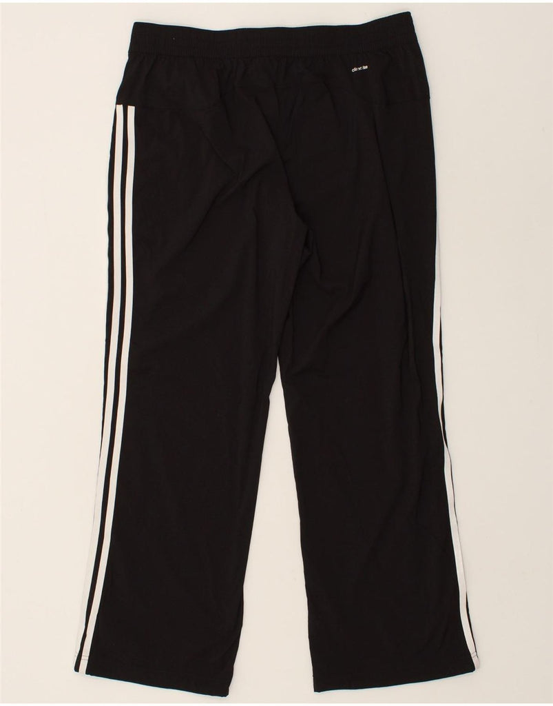 ADIDAS Womens Climalite Tracksuit Trousers UK 16 Large Black Nylon | Vintage Adidas | Thrift | Second-Hand Adidas | Used Clothing | Messina Hembry 
