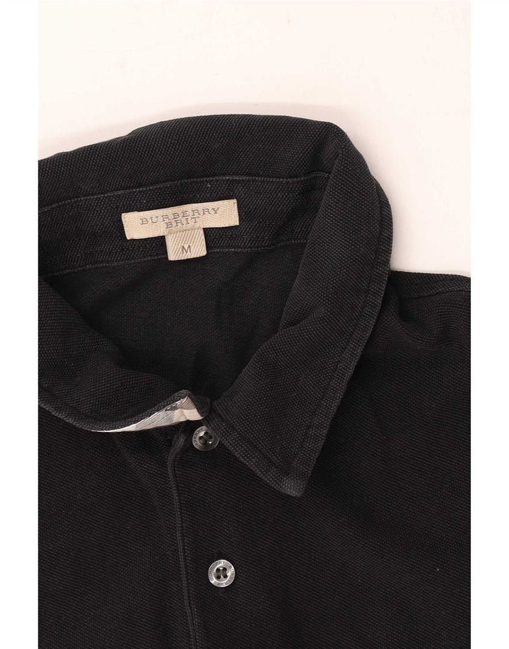 Burberry Mens Polo Shirt Medium Black