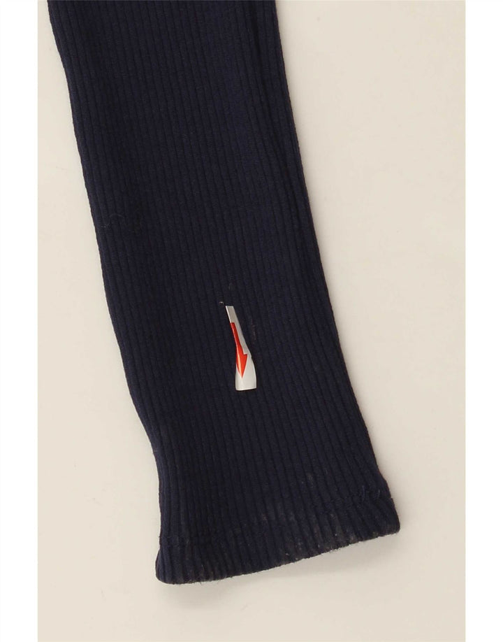 Zara Womens Sleeveless Jumpsuit UK 10 Small Navy Blue