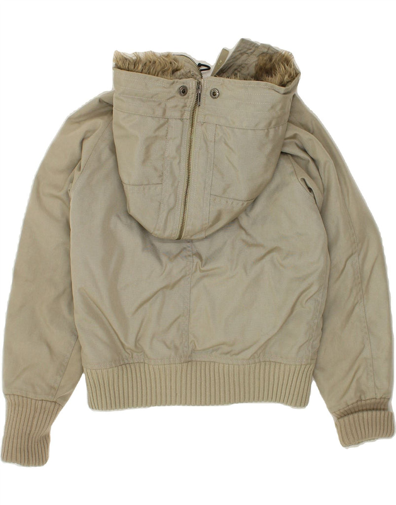 WOOLRICH Boys Hooded Bomber Padded Jacket 7-8 Years Khaki | Vintage Woolrich | Thrift | Second-Hand Woolrich | Used Clothing | Messina Hembry 