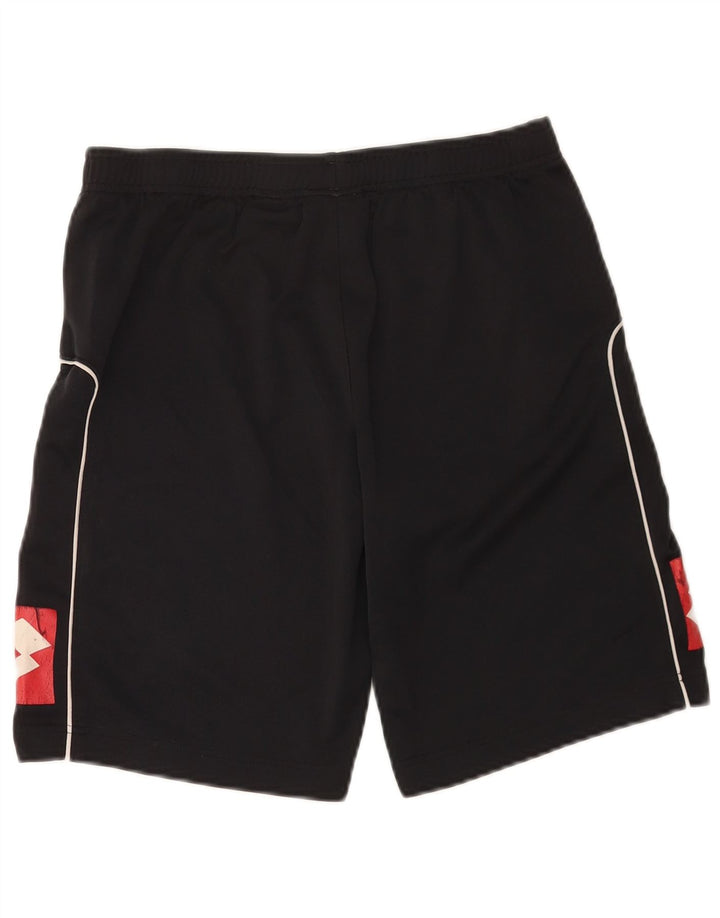 LOTTO Mens Graphic Sport Shorts UK 38/40 Medium  Black Polyester