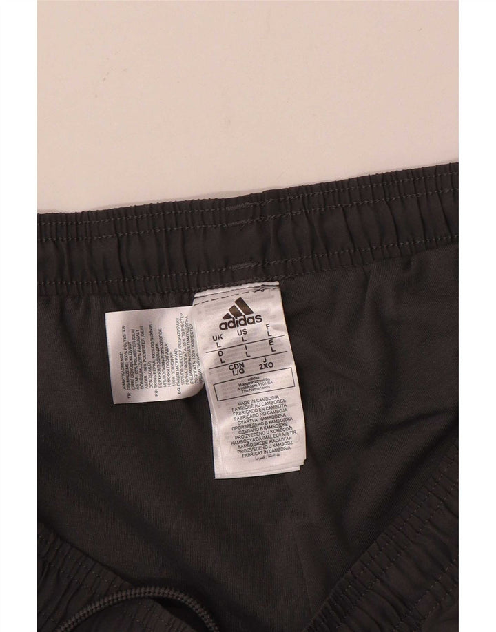 Adidas Mens Tracksuit Trousers Joggers Large Grey Polyester