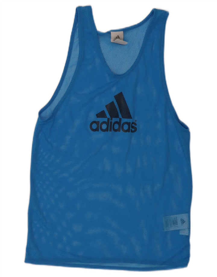 ADIDAS Mens Graphic Vest Top Small Blue Polyester