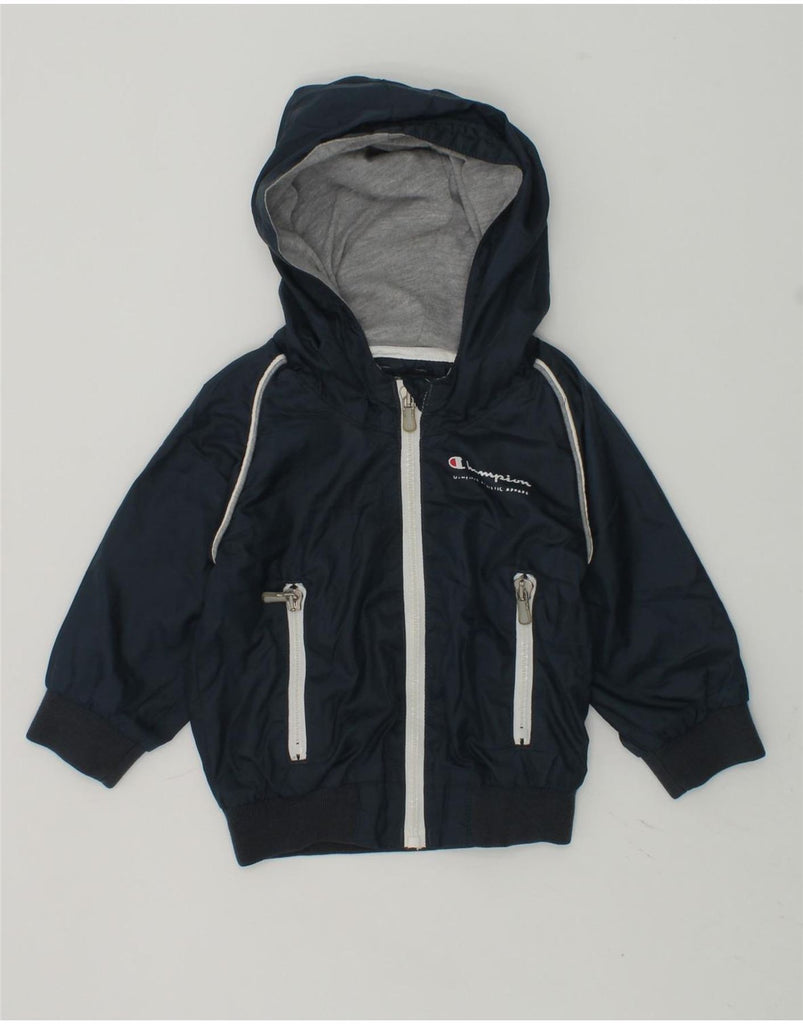 CHAMPION Baby Boys Outdoor Zip Hoodie Sweater 3-6 Months 2XS  Navy Blue | Vintage Champion | Thrift | Second-Hand Champion | Used Clothing | Messina Hembry 