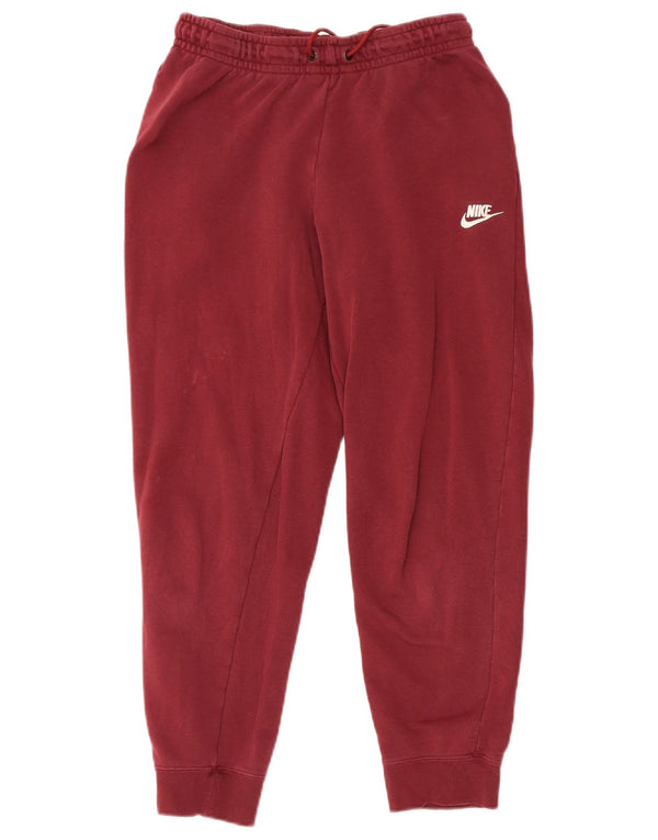 Nike Womens Tracksuit Trousers Joggers UK 14 Medium Burgundy