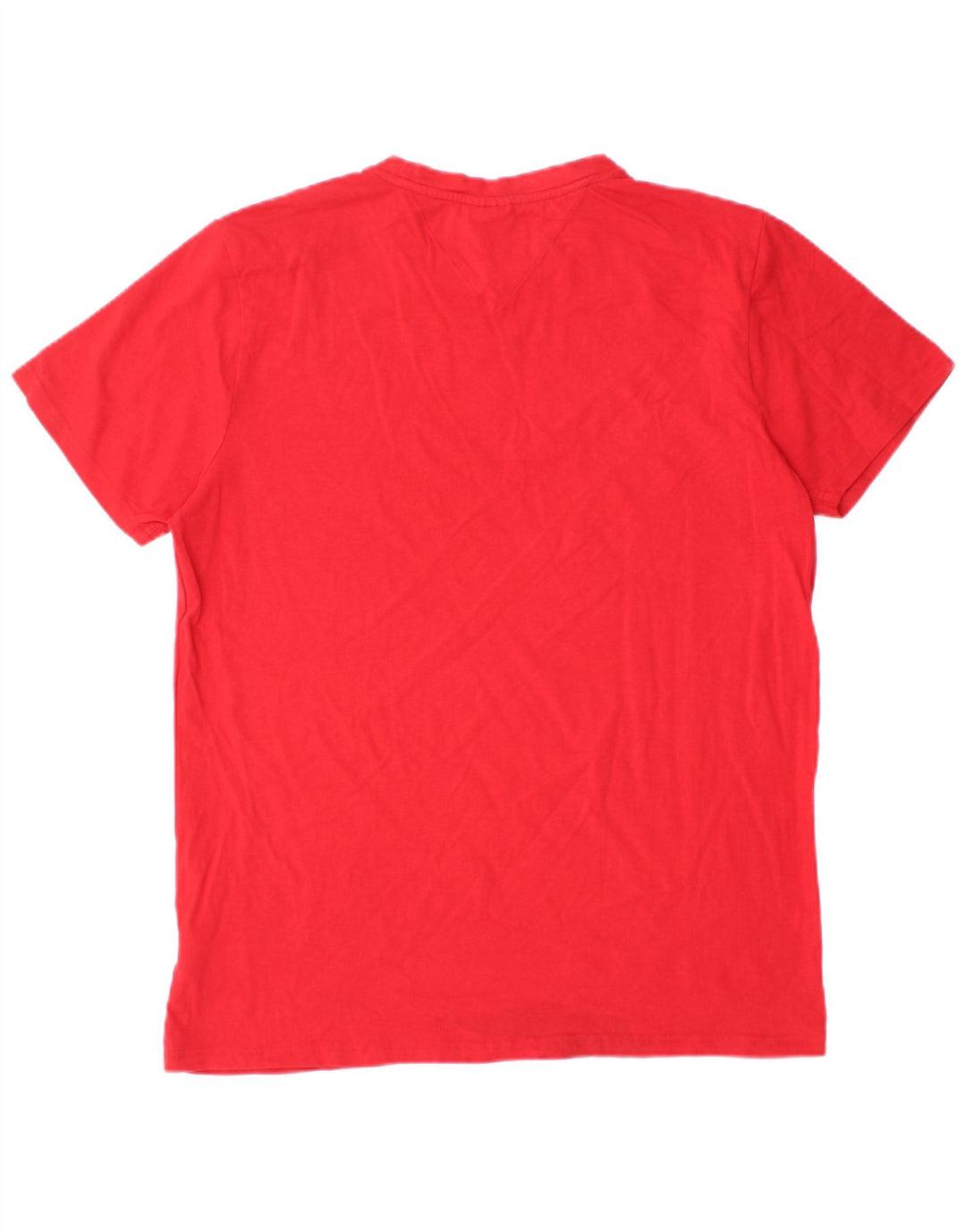 Tommy Hilfiger Mens Graphic T-Shirt Top Large Red Cotton