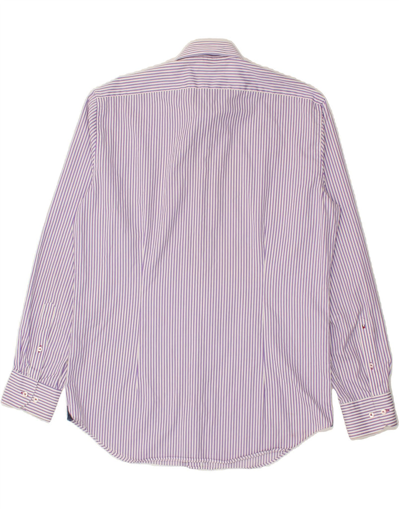 TOMMY HILFIGER Mens Tailored Fitted Shirt Size 41 16 Large Purple Vintage Tommy Hilfiger and Second-Hand Tommy Hilfiger from Messina Hembry 