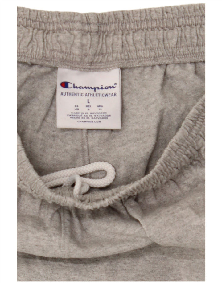 Champion Mens Tracksuit Trousers Joggers Large  Grey Cotton