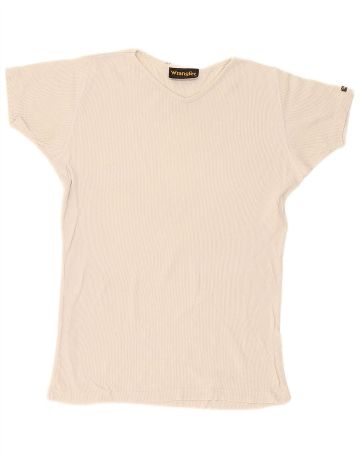 Wrangler Mens T-Shirt Top Medium Off White