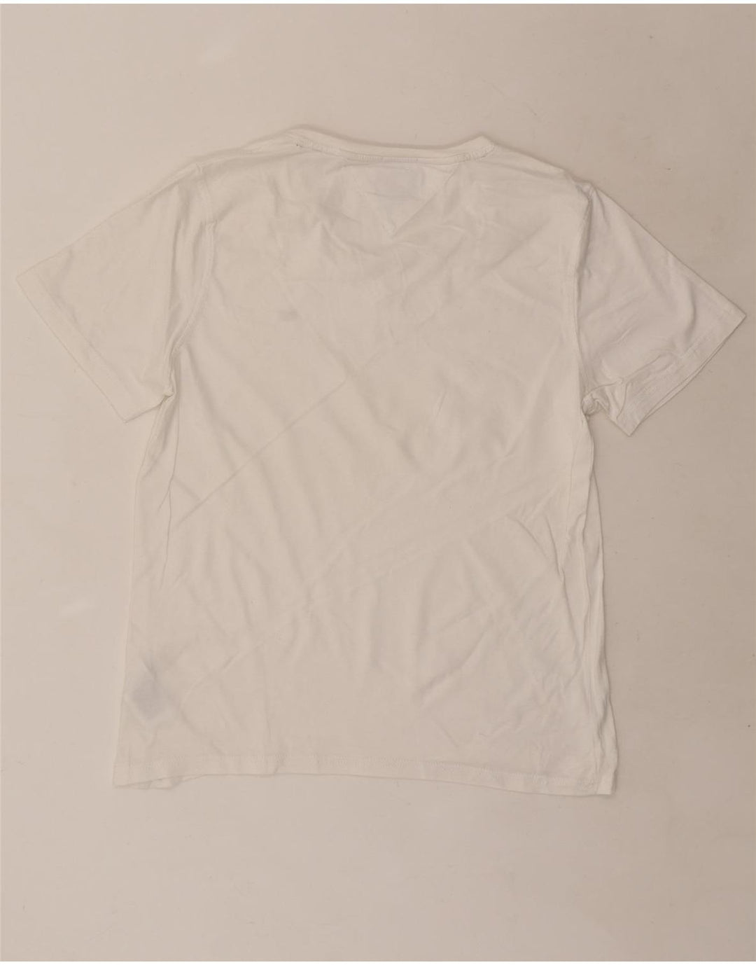 Tommy Hilfiger Mens T-Shirt Top Medium White Cotton