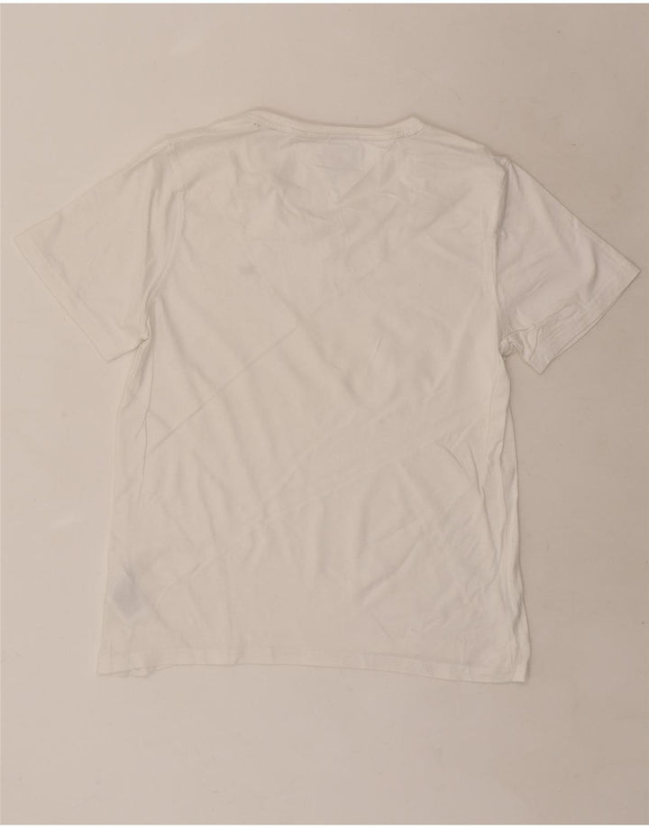 Tommy Hilfiger Mens T-Shirt Top Medium White Cotton