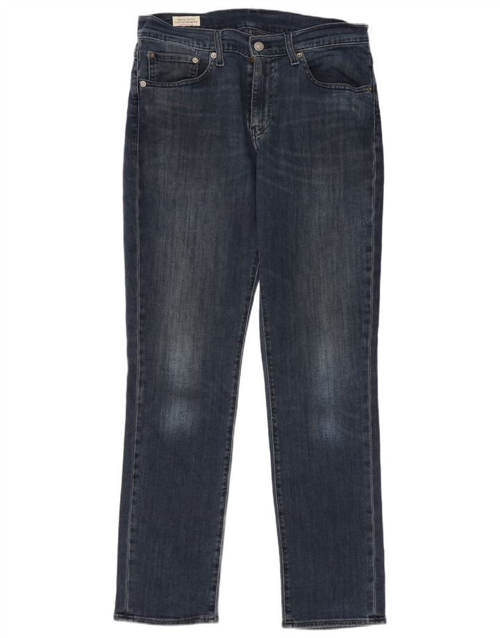 Levi's Mens Slim Jeans W32 L30 Navy Blue Cotton