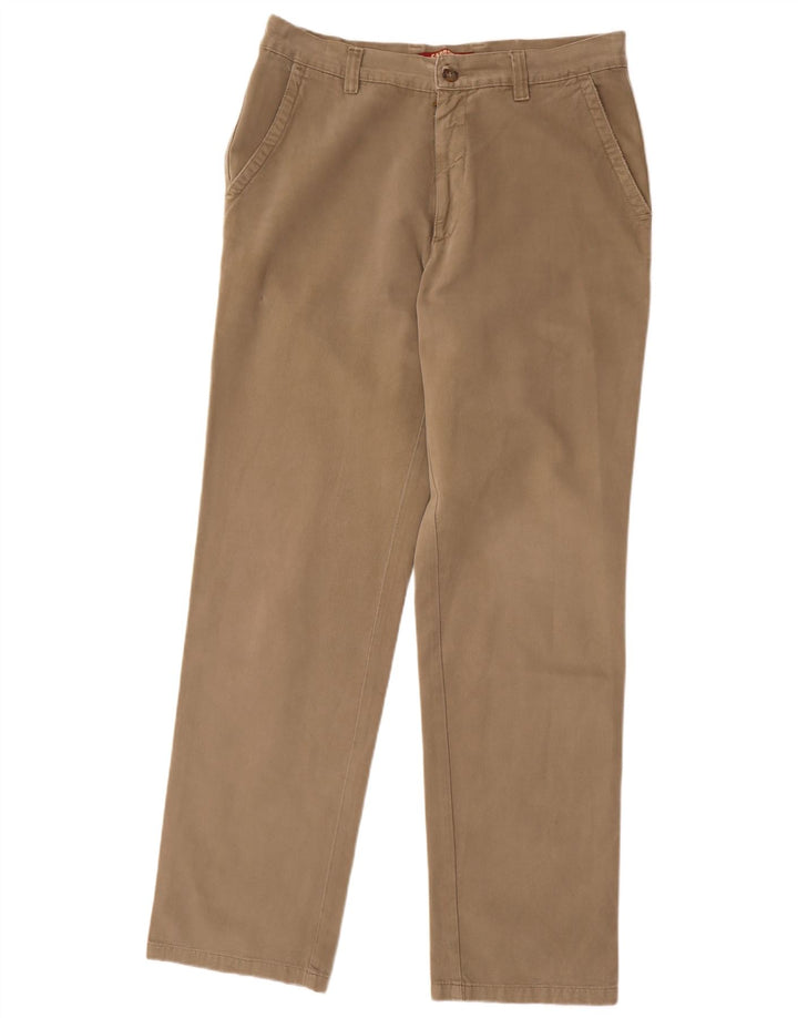 Carrera Mens Straight Chino Trousers W34 L33 Beige