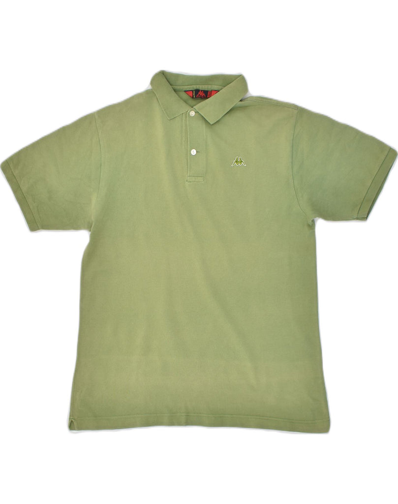 KAPPA Mens Polo Shirt Medium Green Cotton | Vintage Kappa | Thrift | Second-Hand Kappa | Used Clothing | Messina Hembry 