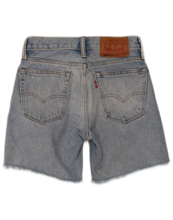 Levi's Boys 505 Distressed Denim Shorts 5-6 Years W23 Blue Cotton