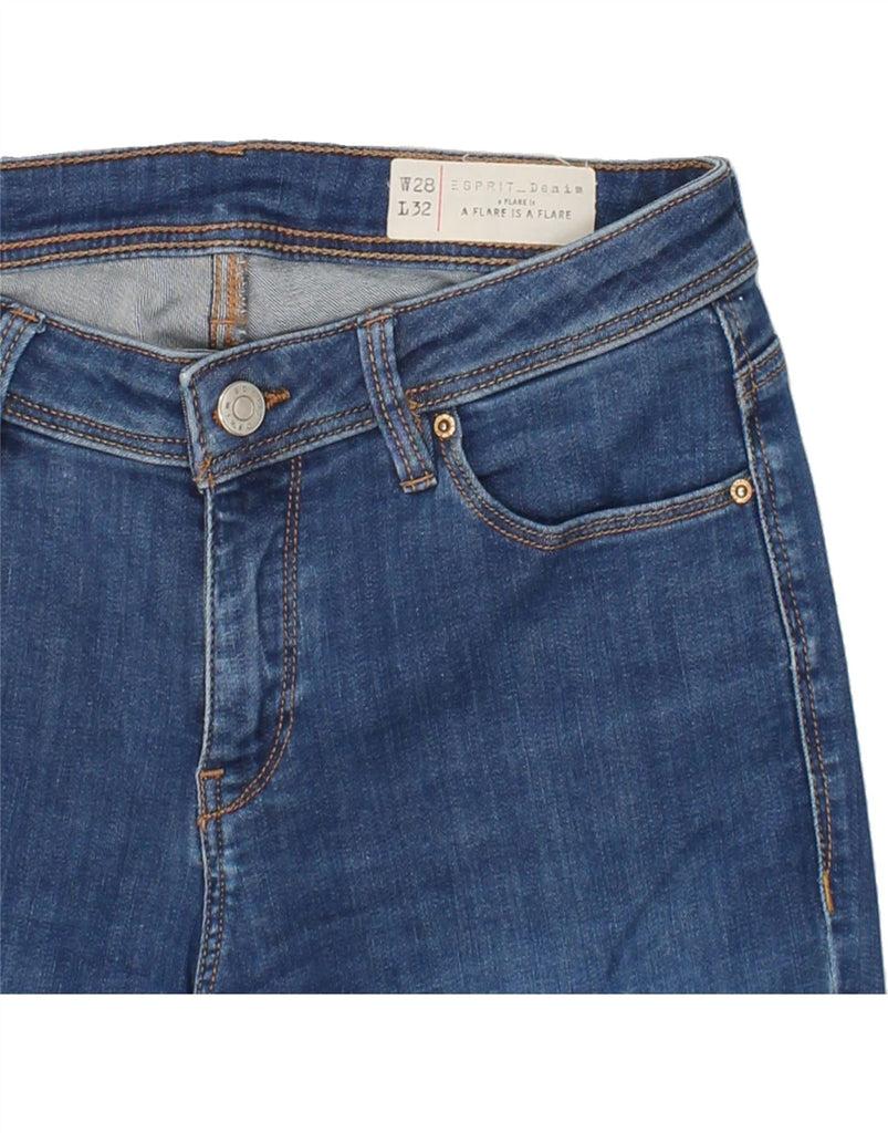 ESPRIT Womens Flared Jeans W28 L32 Blue Cotton Vintage Esprit and Second-Hand Esprit from Messina Hembry 