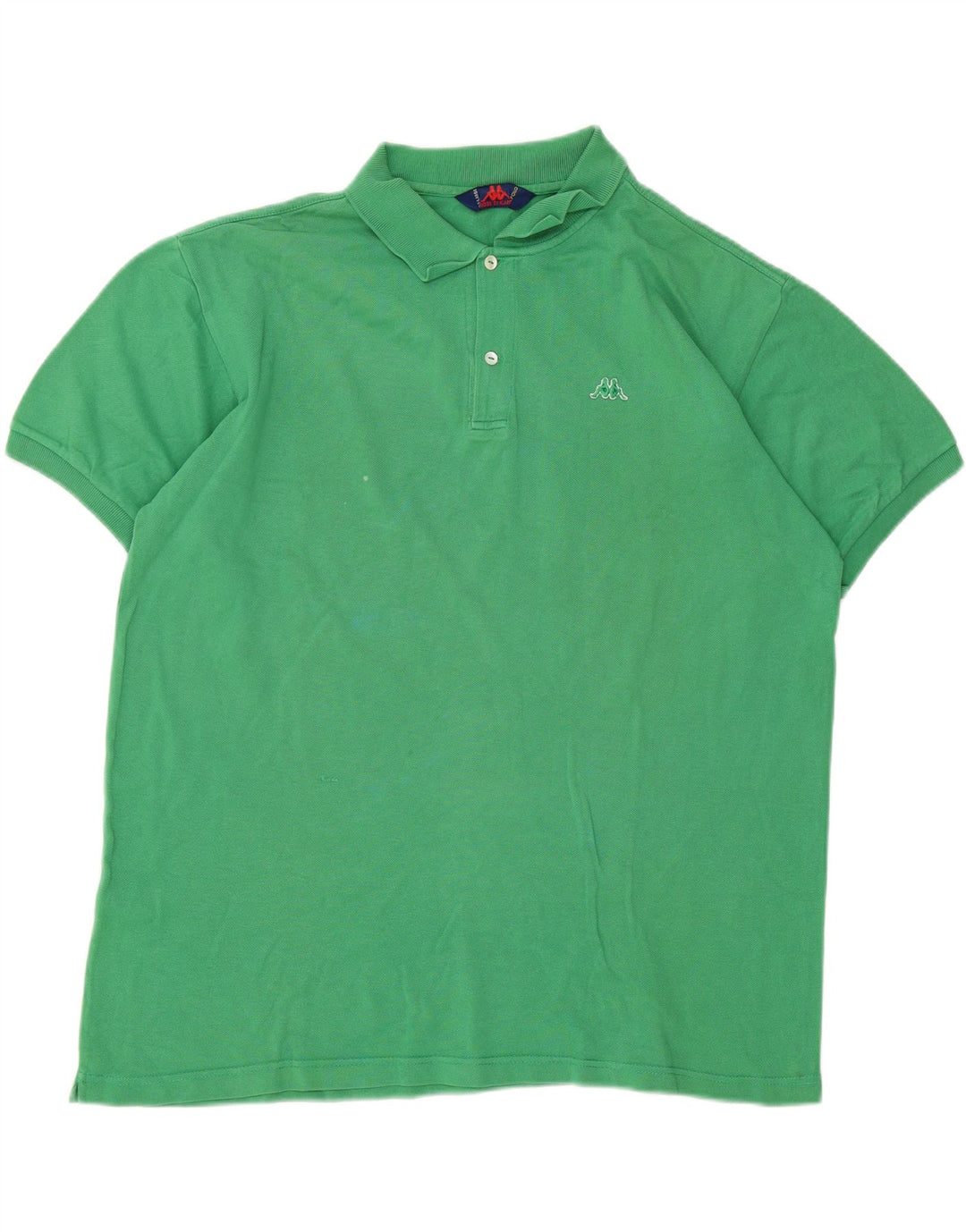 KAPPA Mens Polo Shirt XL Green Cotton Vintage Kappa and Second-Hand Kappa from Messina Hembry 