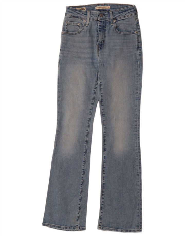 Levi's Womens 725 High Rise Bootcut Jeans W25 L30 Blue Cotton