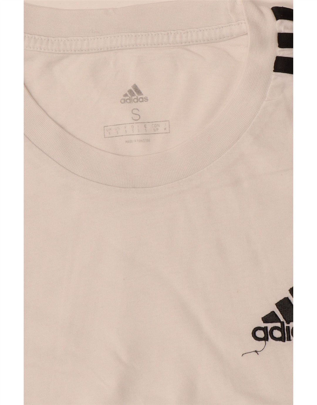Adidas Mens T-Shirt Top Small White
