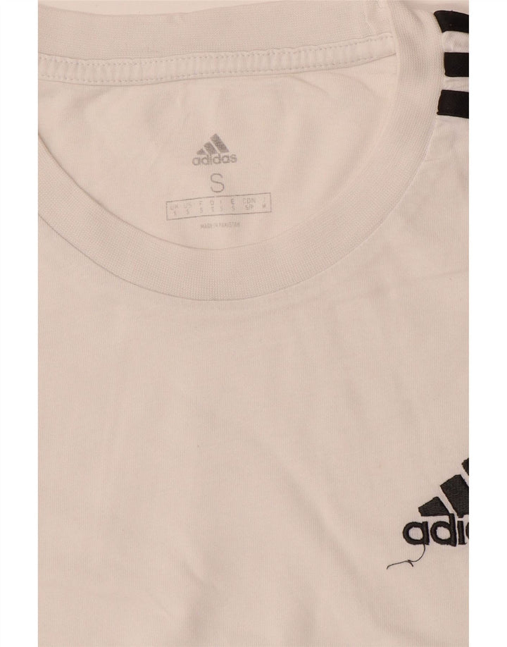 Adidas Mens T-Shirt Top Small White