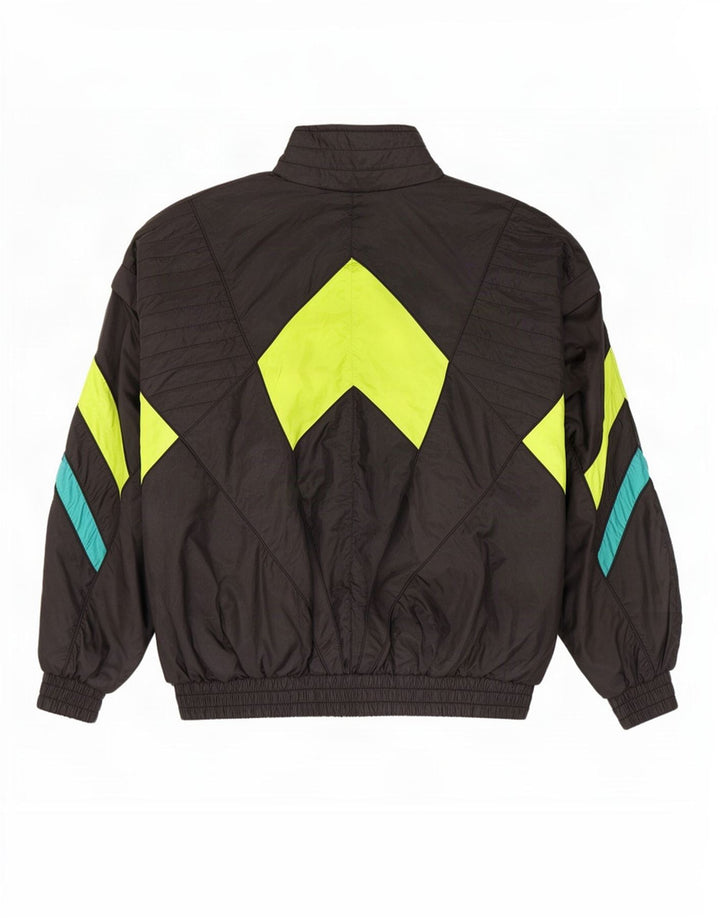 Pandora Mens Tracksuit Top Jacket Small Black Colourblock Polyester