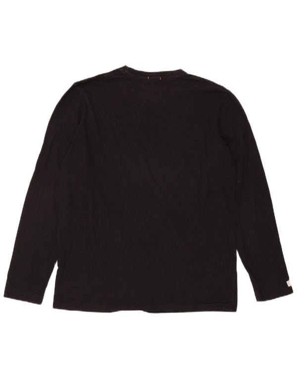 PEPE Jeans Mens Graphic Regular Fit Sweatshirt Jumper Large Black