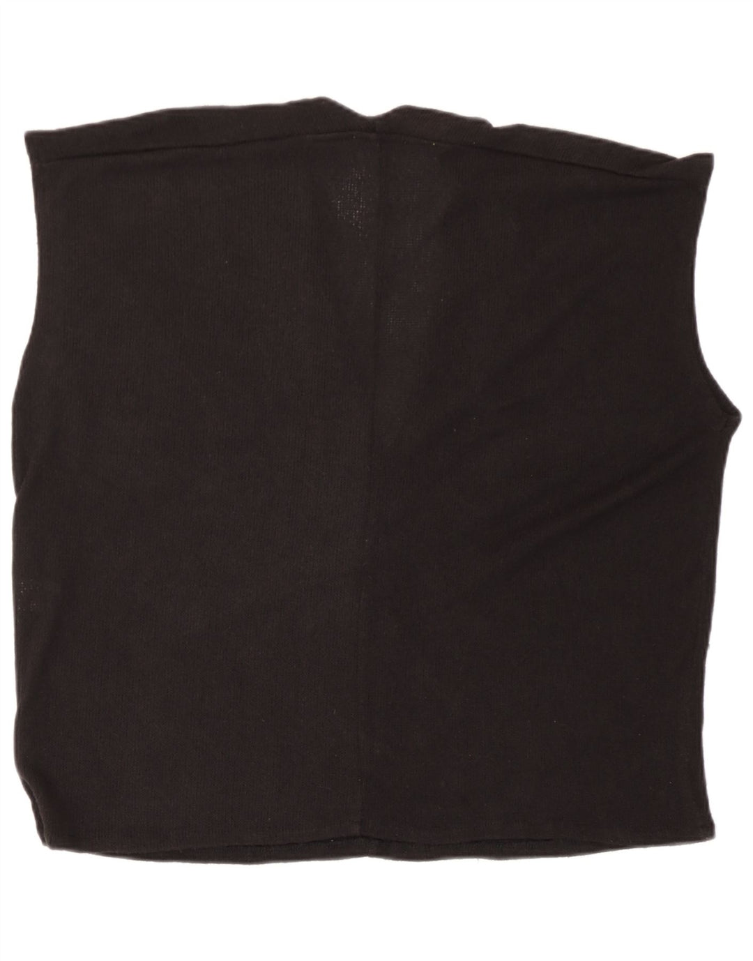 Zara Womens Oversized Vest Tank Top UK 10 Small Black Viscose