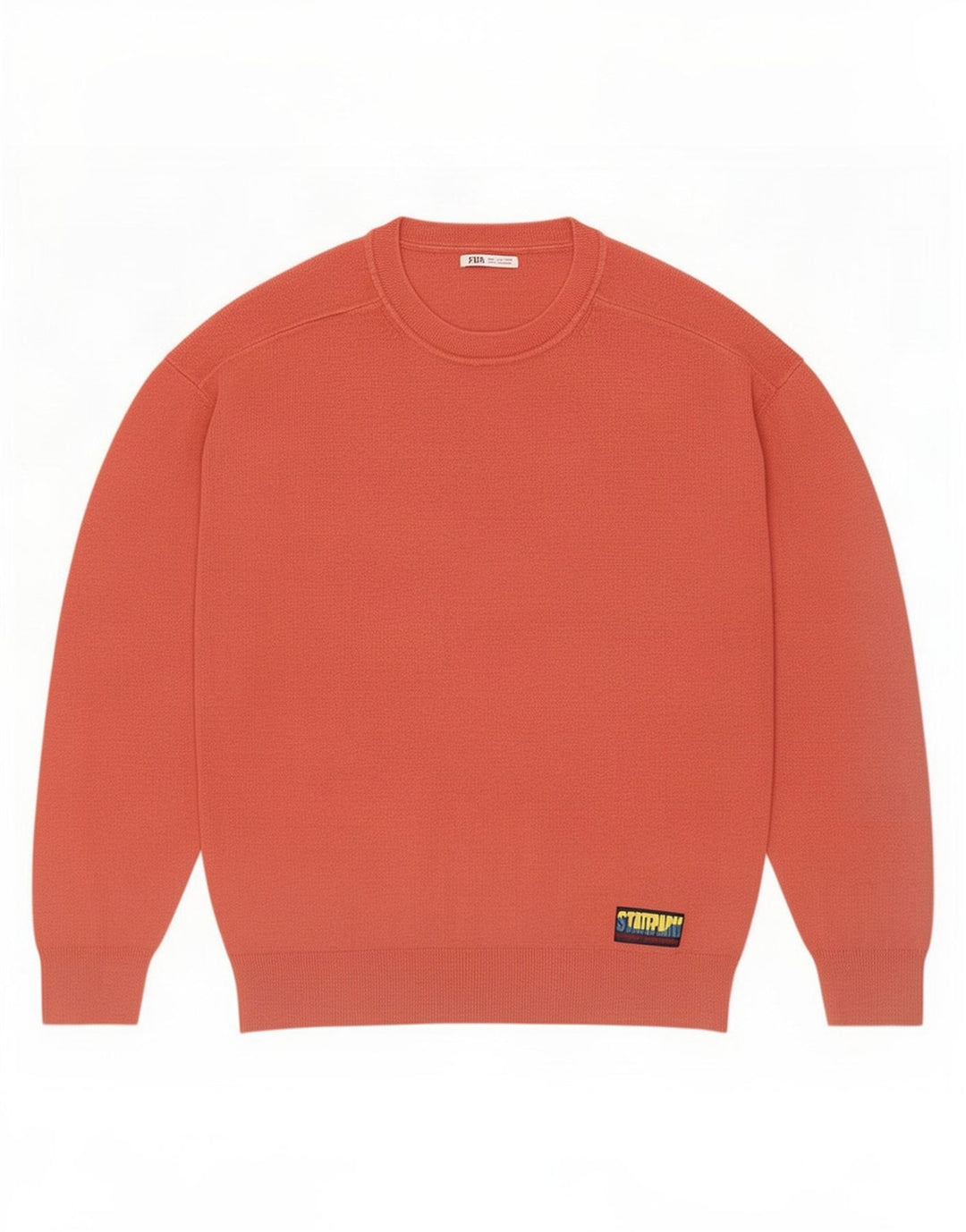 Zara Mens Crew Neck Jumper Sweater Large Red