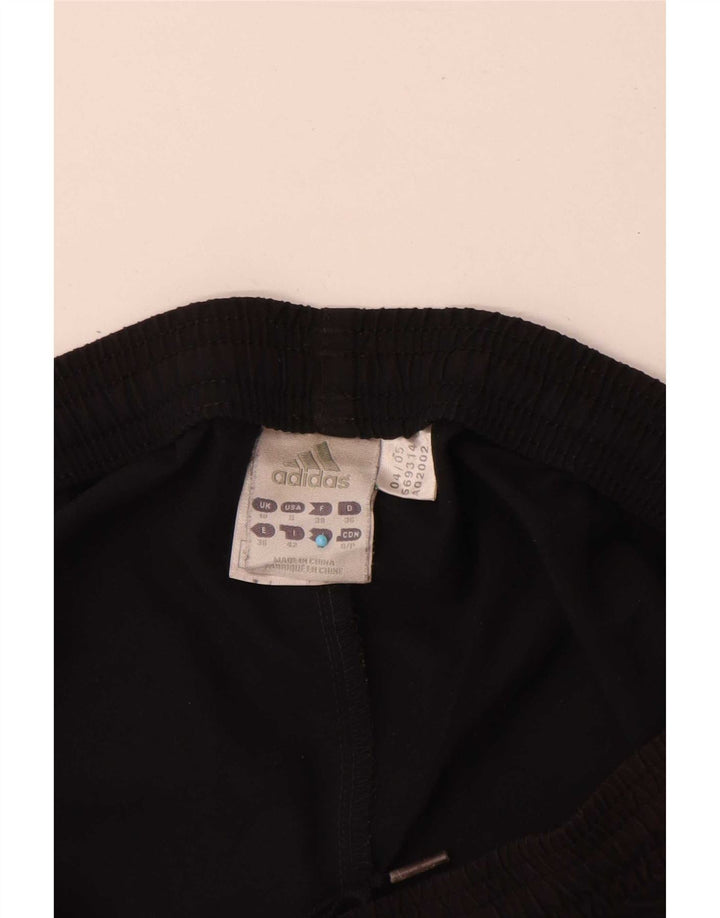 Adidas Womens Sport Shorts UK 10 Small Black Polyester