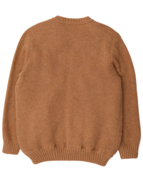 Vintage Mens Sherpa Cardigan Sweater IT 52 Large Beige